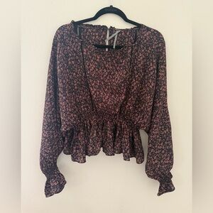 Floral Print Women's Top